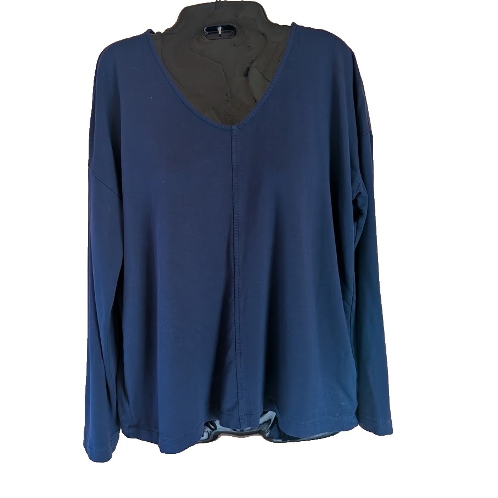 Pure Jill Eco-Terry Top Womens S Relaxed Comfy Soft Sustainable Fabric Everyday